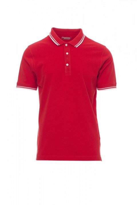Skipper Polohemd ROT/WEISS