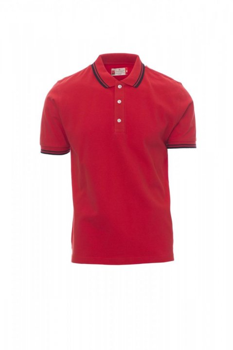 Skipper Polohemd ROT/MARINEBLAU