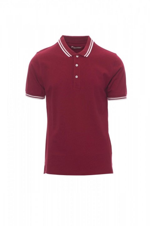 Skipper Polohemd BORDEAUX/WEISS