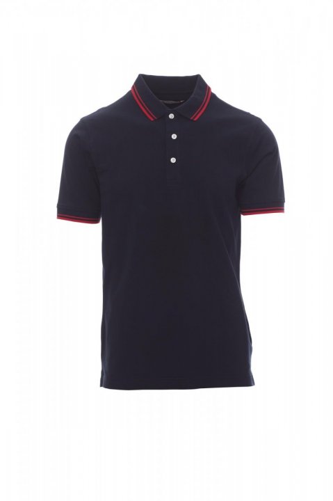 Skipper Polohemd MARINEBLAU/ROT