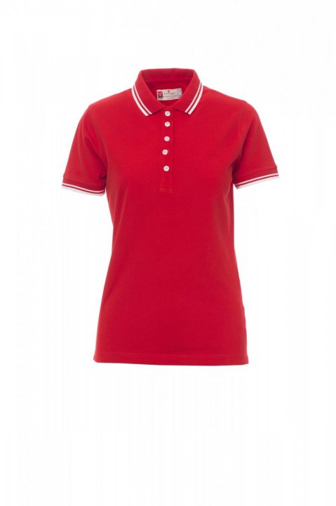 Skipper Lady Polohemd ROT/WEISS