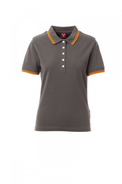 Skipper Lady Polohemd RAUCHGRAU/ORANGE