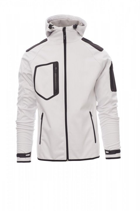 Extreme Softshell-Jacke WEISS/SCHWARZ