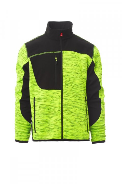 Travel Softshell-Jacke Jaune fluo / Noir