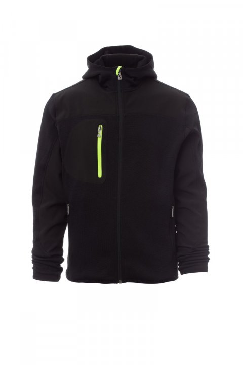 Trip Softshell-Jacke SCHWARZ/SCHWARZ-FLUOGELB