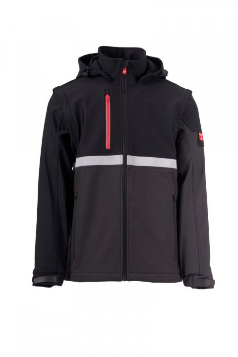 Wise 2In1 Softshell-Jacke ANTHRAZIT/SCHWARZ