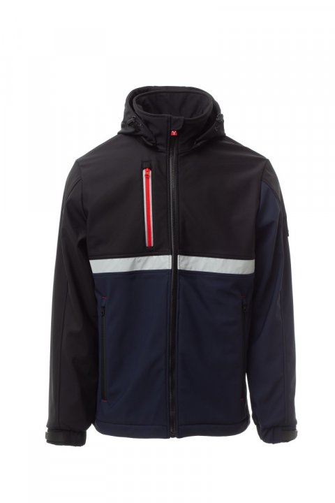 Wise Softshell-Jacke MARINEBLAU/SCHWARZ