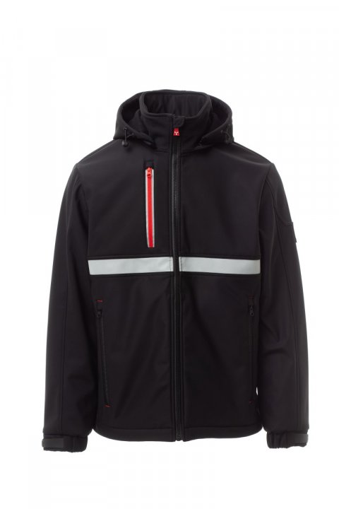Wise Softshell-Jacke SCHWARZ/SCHWARZ