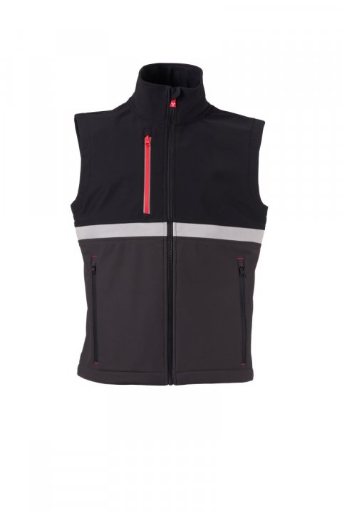 Wise Softshell-Weste ANTHRAZIT/SCHWARZ