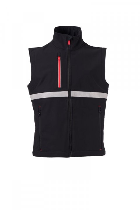 Wise Softshell-Weste SCHWARZ/SCHWARZ