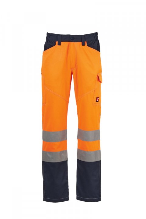 Charter Summer Arbeitshose Orange fluo / Bleu marine