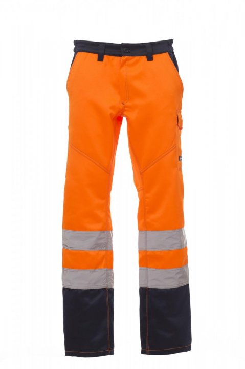 Charter/Winter Arbeitshose Orange fluo / Bleu marine