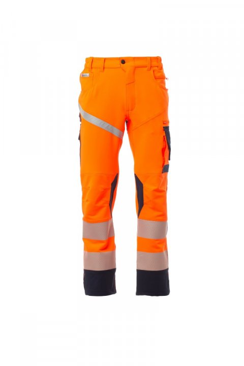 Next 4W Hi-Vi Arbeitshose Orange fluo / Bleu marine