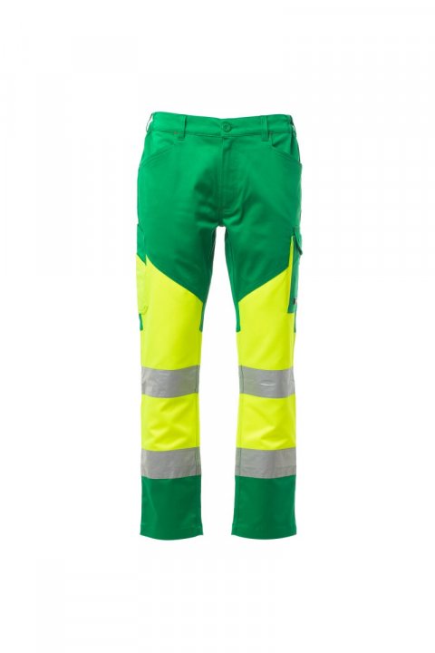 Working Arbeitshose Jaune fluo / Vert vif