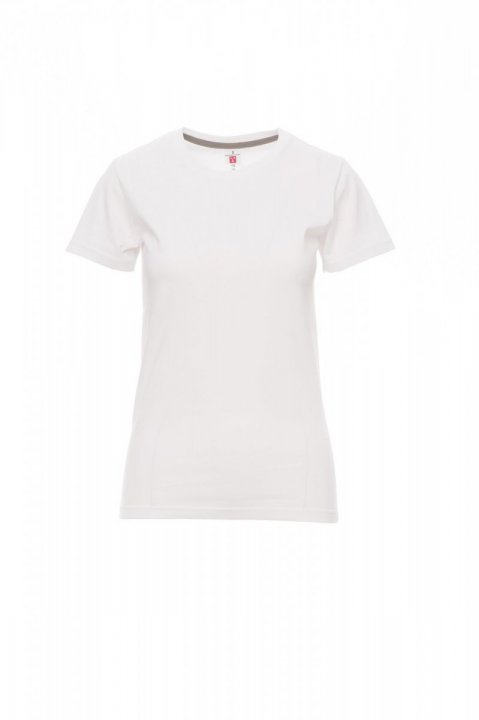 Sunset Lady T-shirt Blanc