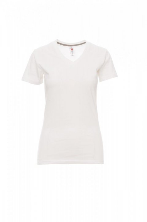 V-Neck Lady T-Shirt WEISS