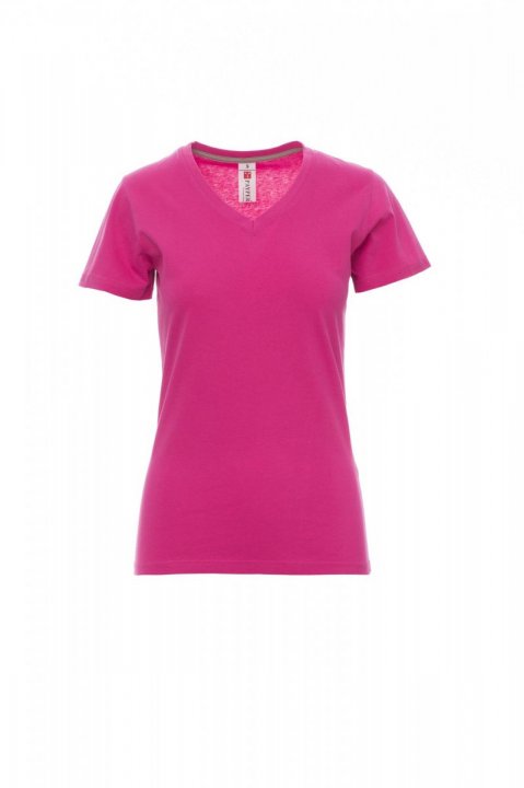 V-Neck Lady T-Shirt FUCHSIENROT