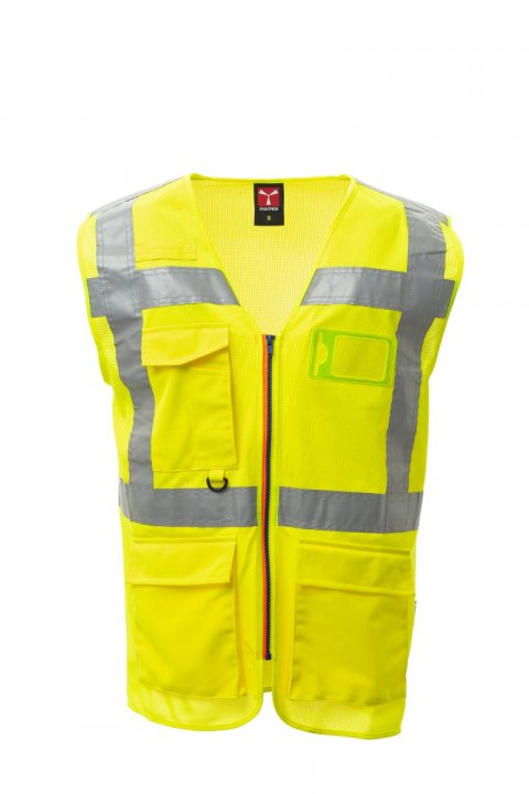 Extra Mesh Weste Jaune fluo