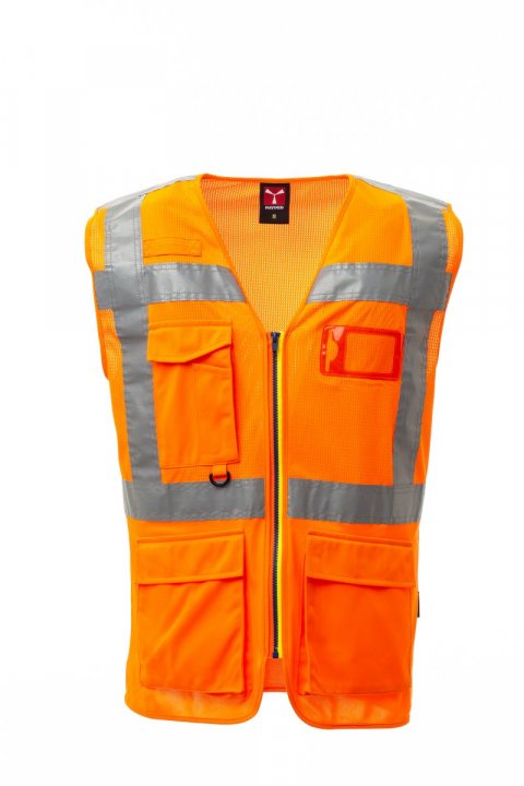 Extra Mesh Weste Orange fluo