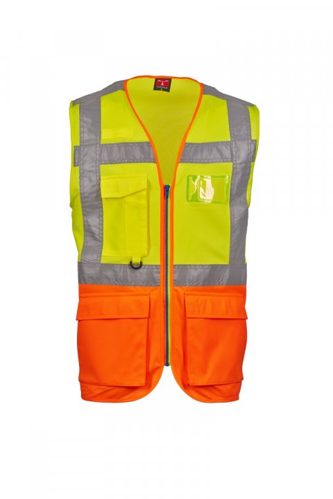 Extra Weste FLUOGELB / FLUOORANGE