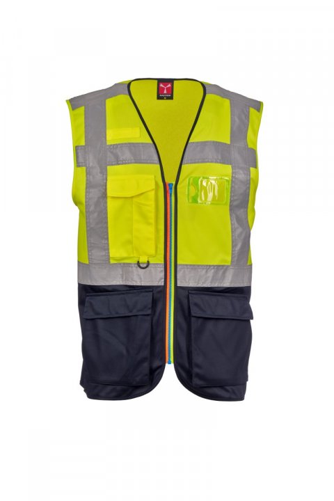 Extrovert Weste FLUOGELB/MARINEBLAU