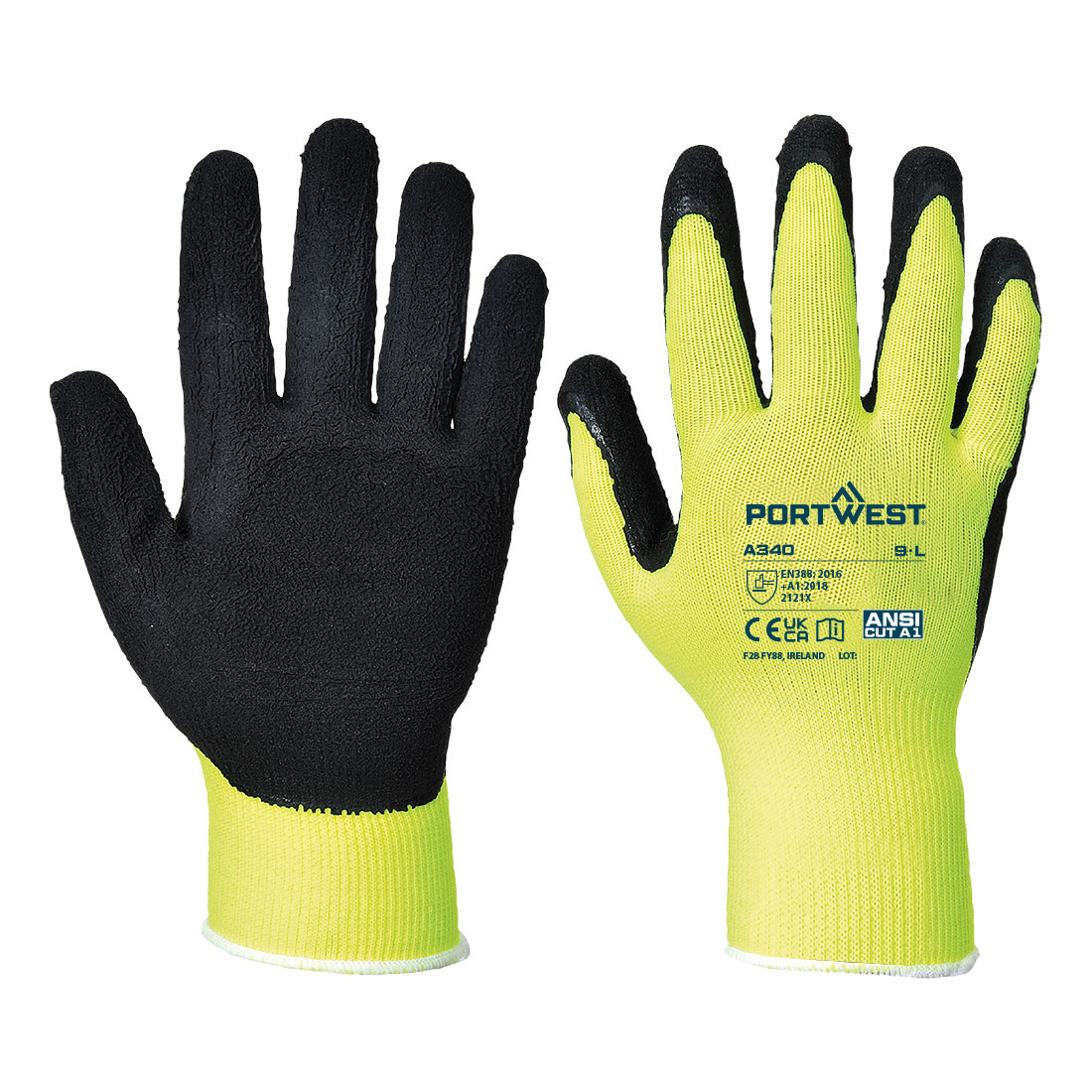 Warnschutz Grip Handschuh - Latexschaum 3