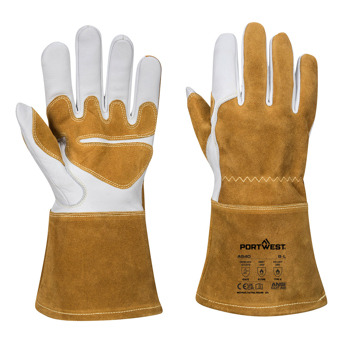 Ultra Schweisserschutz-Handschuh Mit Stulpe