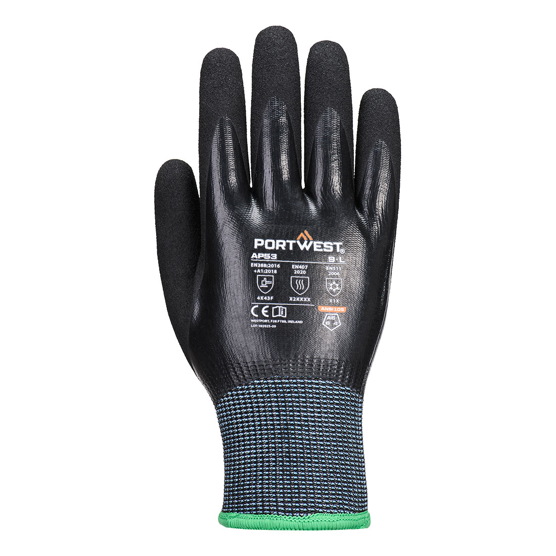 Cold F15 Nitrile Aqua Cut Glove 2