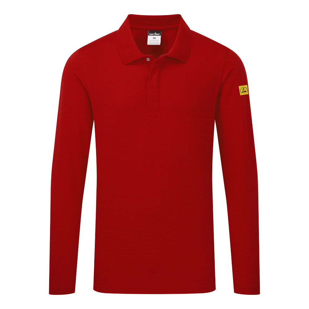 Antistatisches ESD-Poloshirt langarm 2