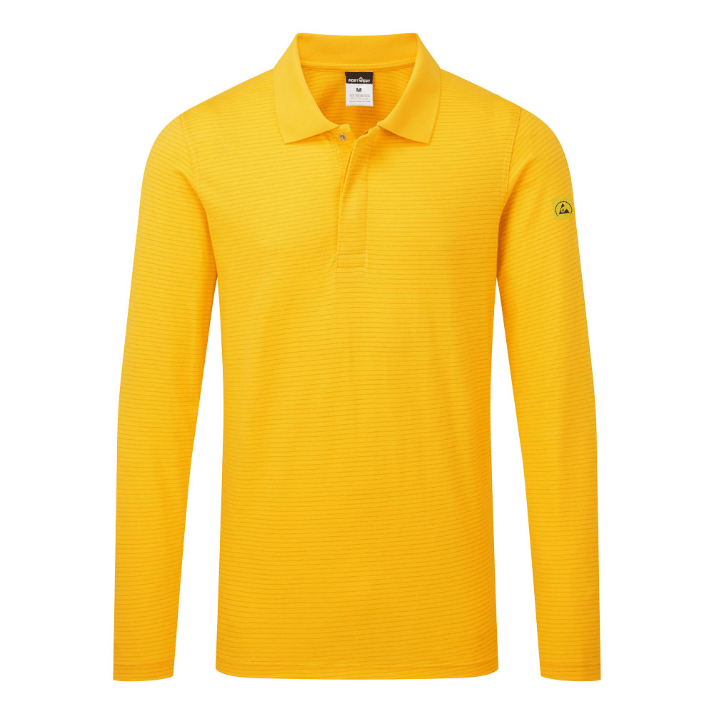 Antistatisches ESD-Poloshirt langarm 10