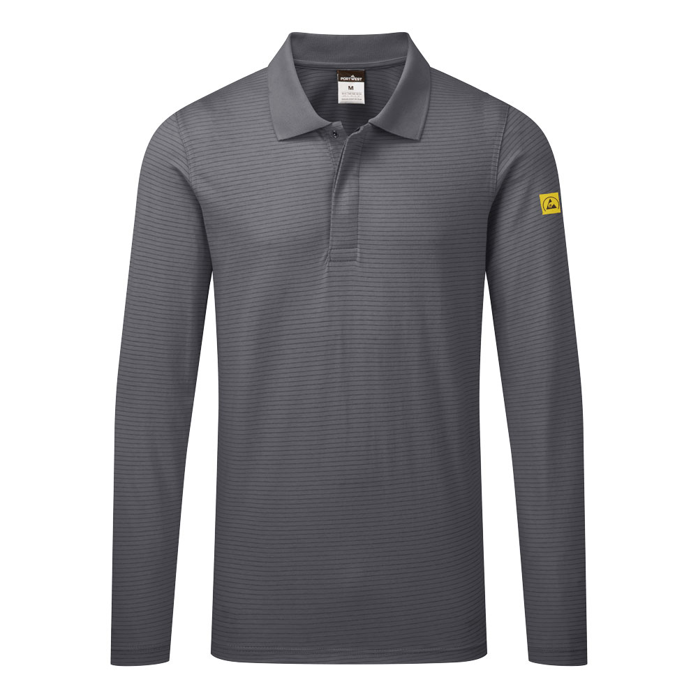 Antistatisches ESD-Poloshirt langarm 12