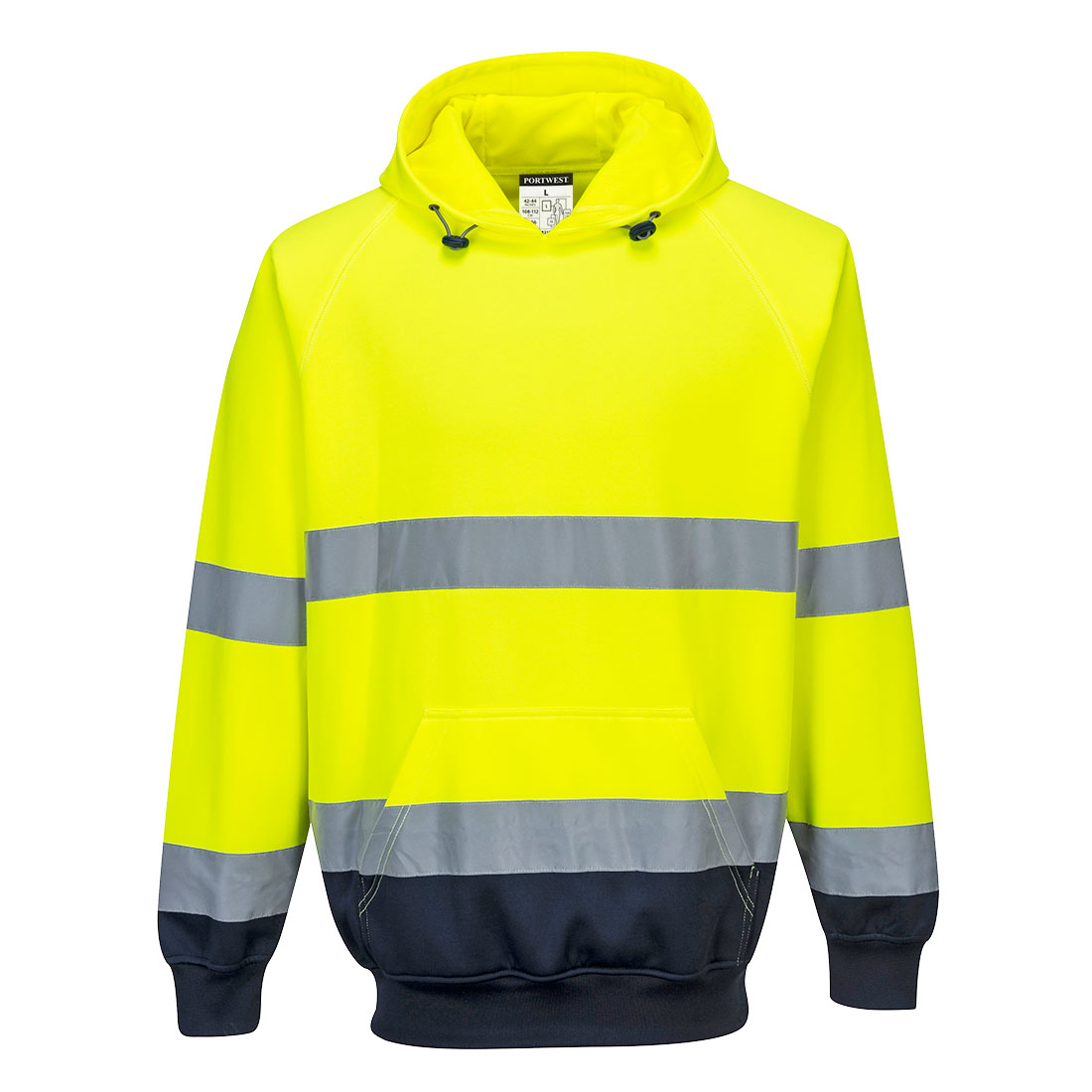 Hi-Vis Kontrast Kapuzen- Sweatshirt 3