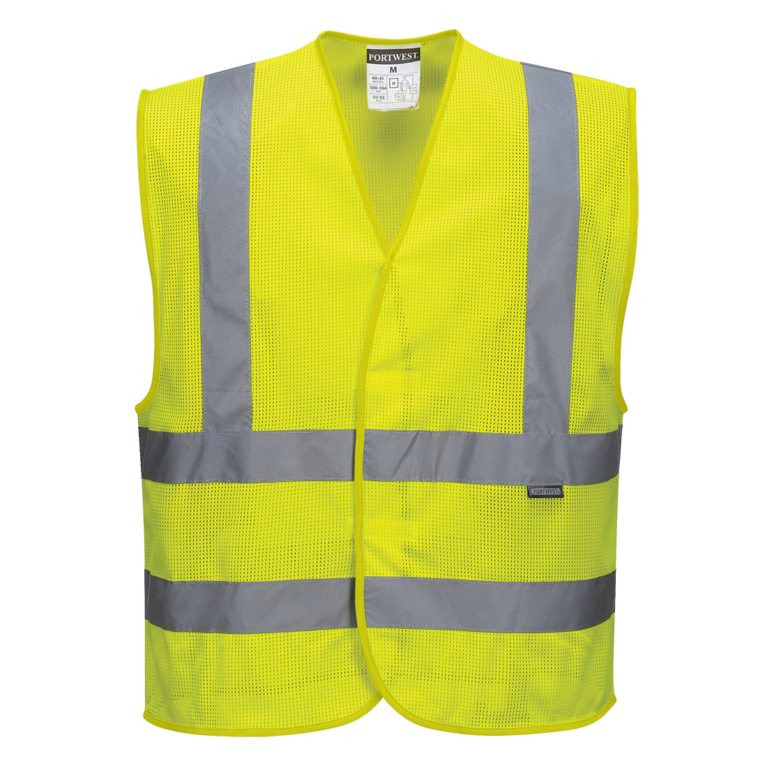 Hi-Vis Mesh Weste mit Schulterreflexband 3