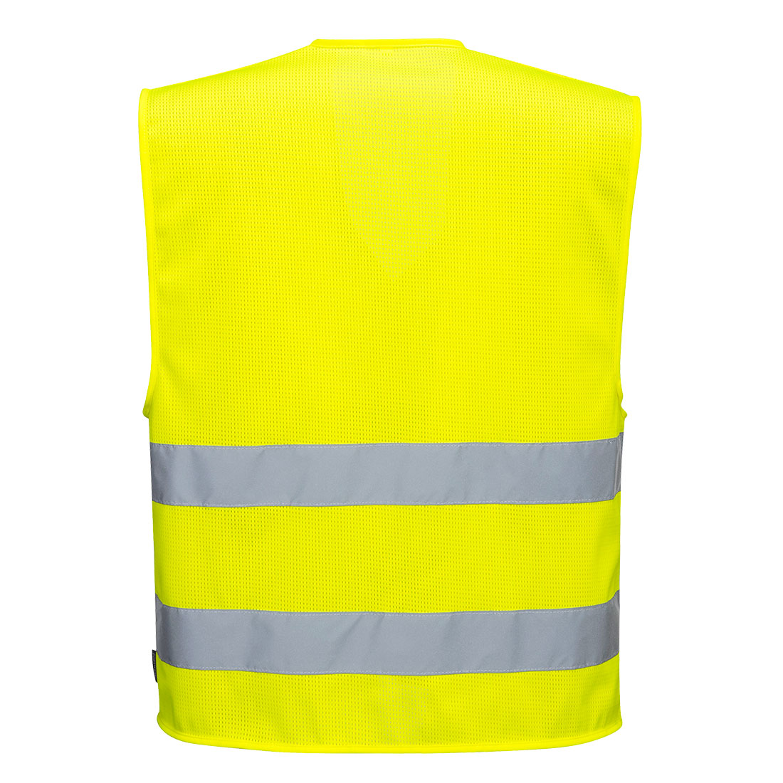 Hi-Vis Mesh Weste mit zwei Reflexstreifen 2