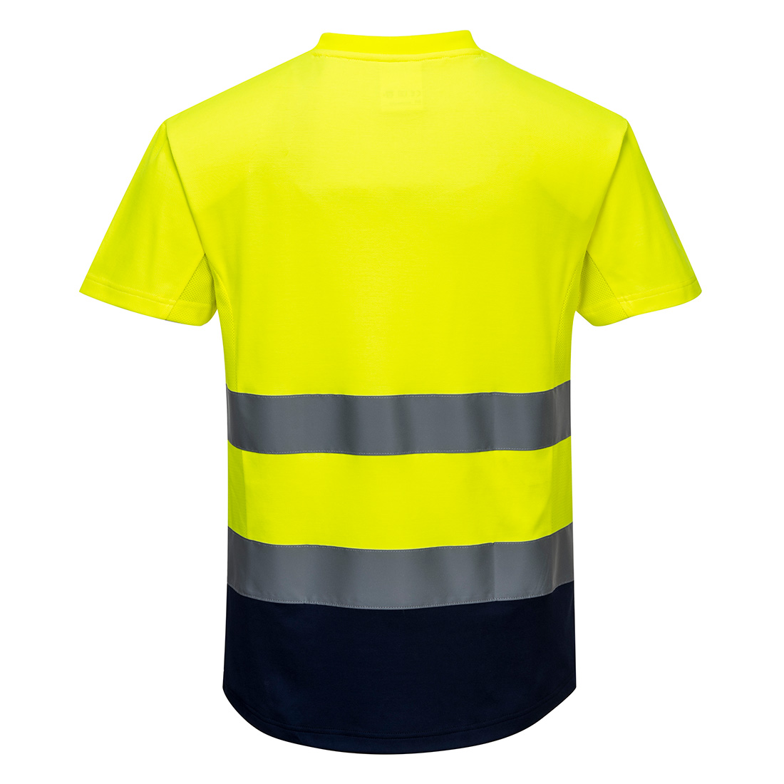 Hi-Vis Kontrast T-Shirt mit Mesheinsatz kurzarm 4