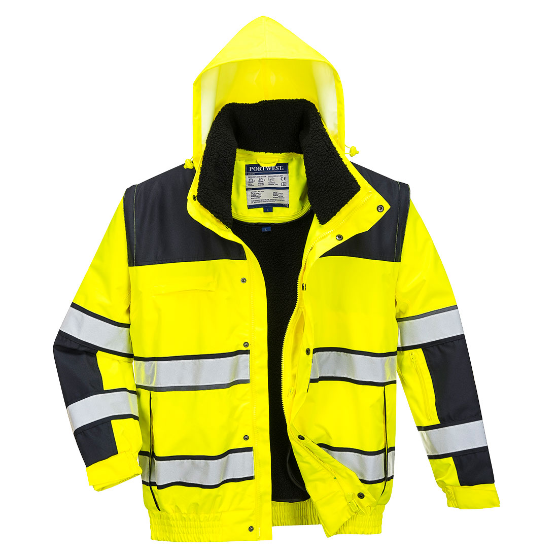 Hi-Vis 3-in-1 Kontrast Winter Pilotjacke 2