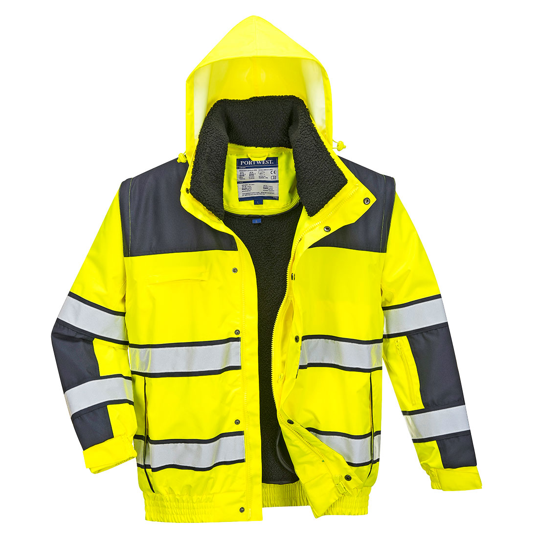 Hi-Vis 3-in-1 Kontrast Winter Pilotjacke 4