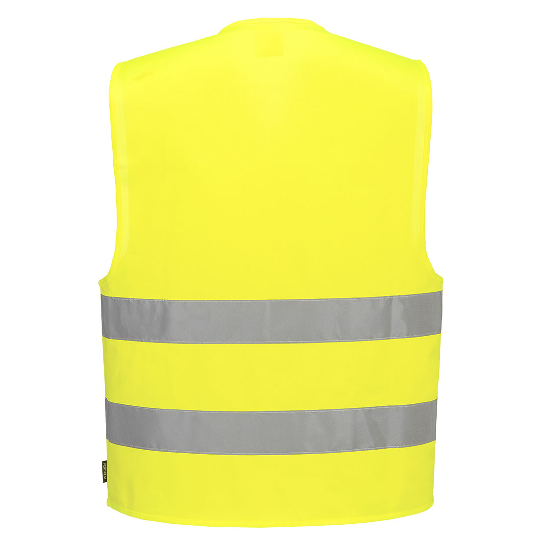 Hi-Vis Weste mit dualer Ausweistasche und zwei Reflexstreifen 2