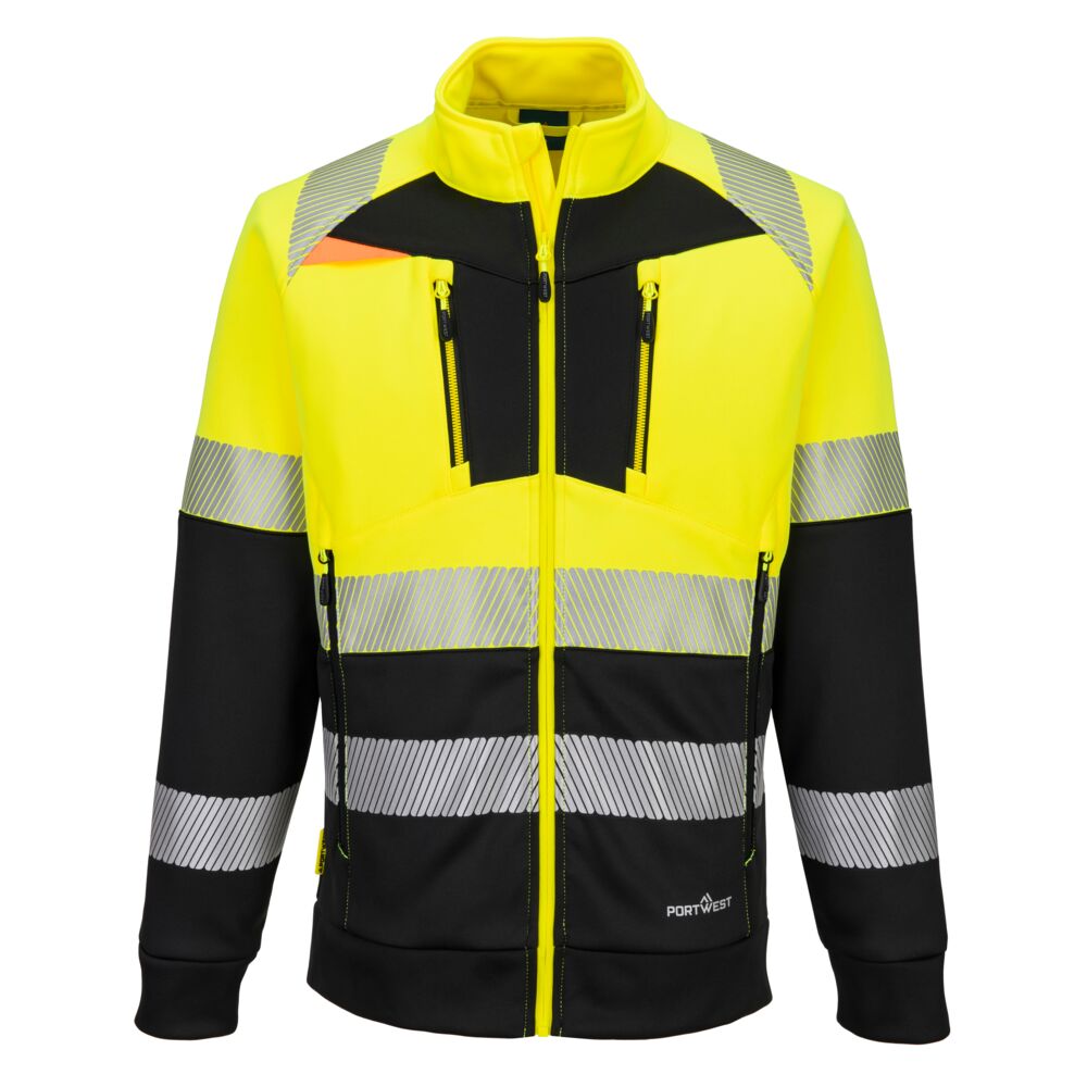 DX4 Hi-Vis Sweatjacke mit Kragen Klasse 1 3