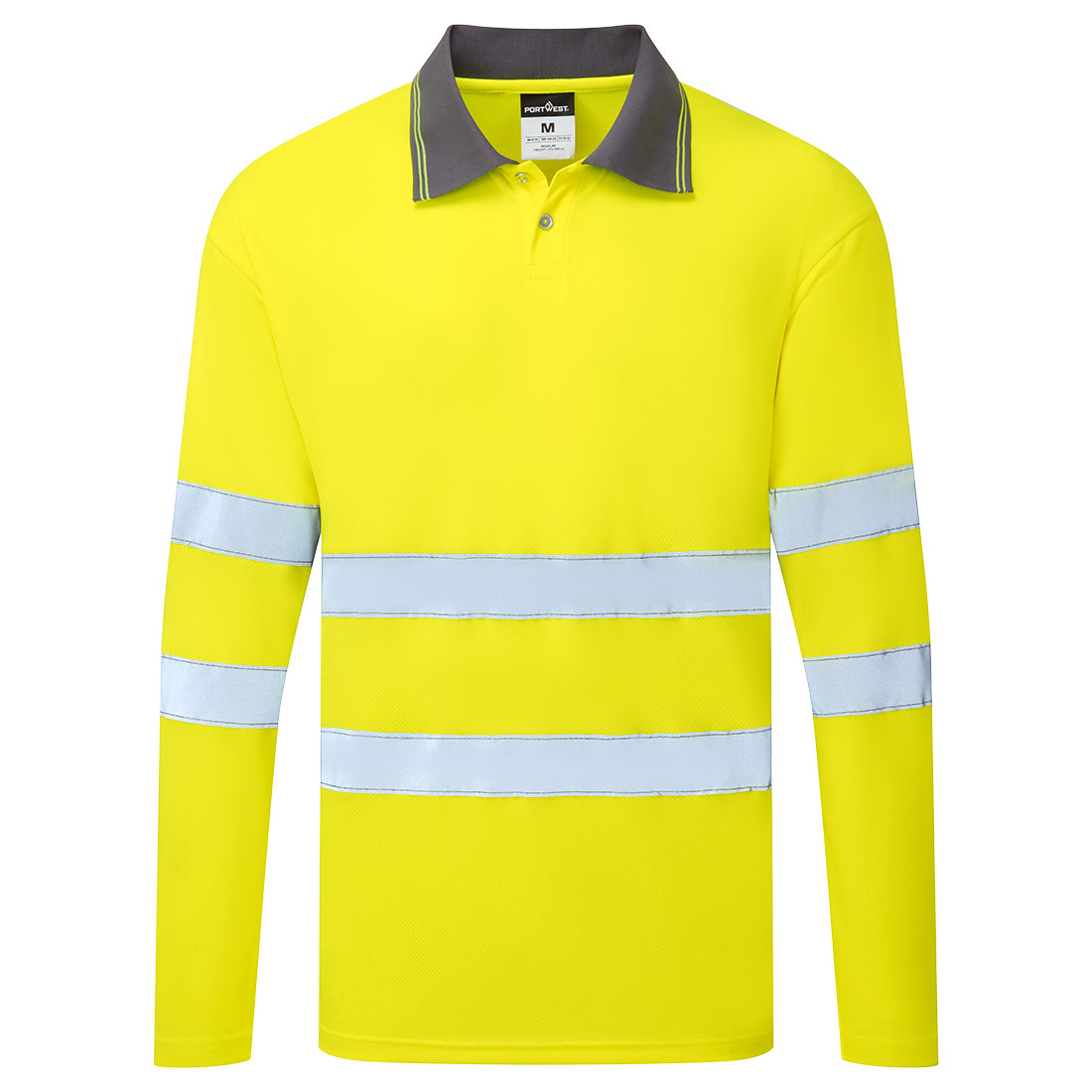 ES1 Essential Hi-Vis Polo Shirt L/S 3