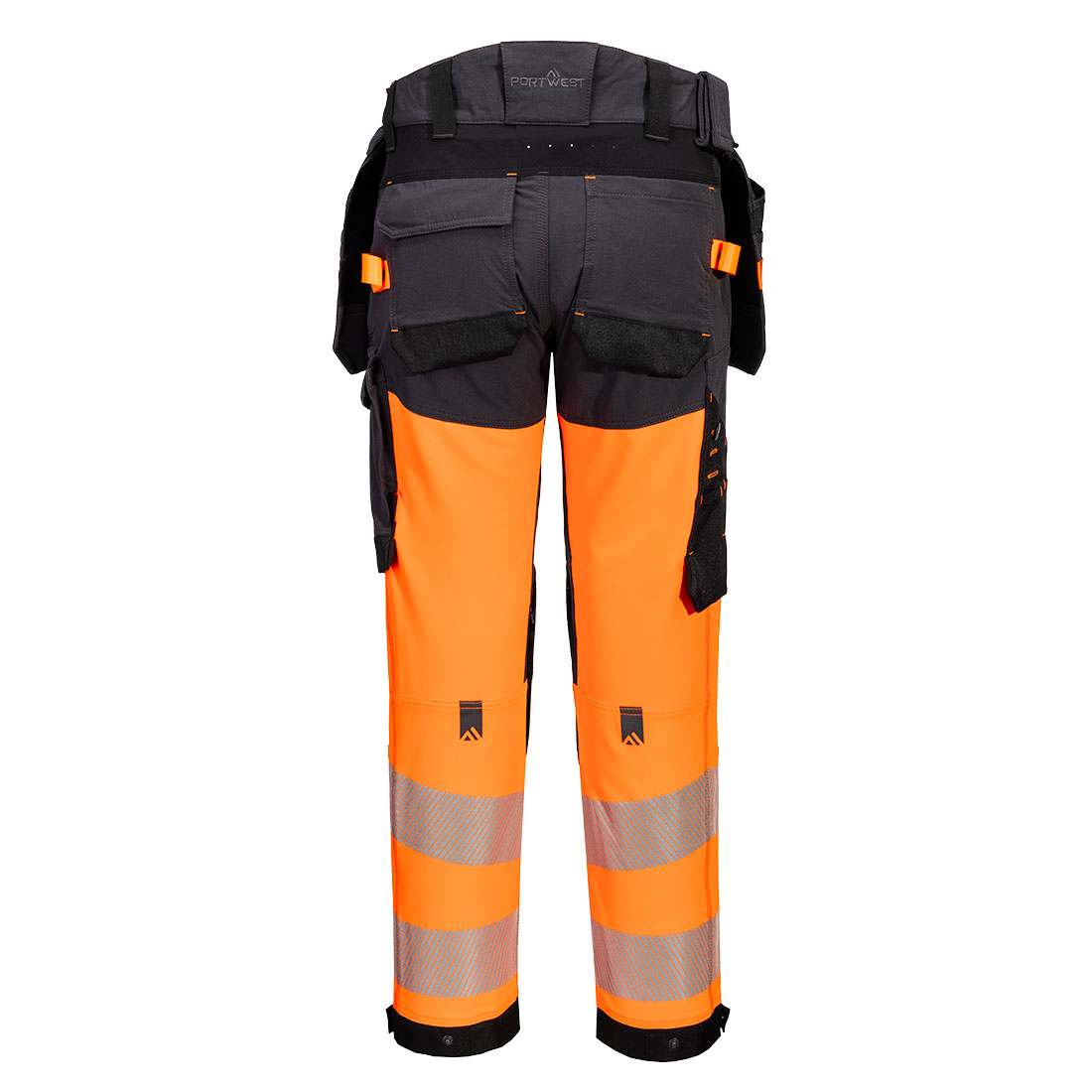 EV4 Hi-Vis Stretch Bundhose mit abnehmbaren Holstertaschen Klasse 1 6