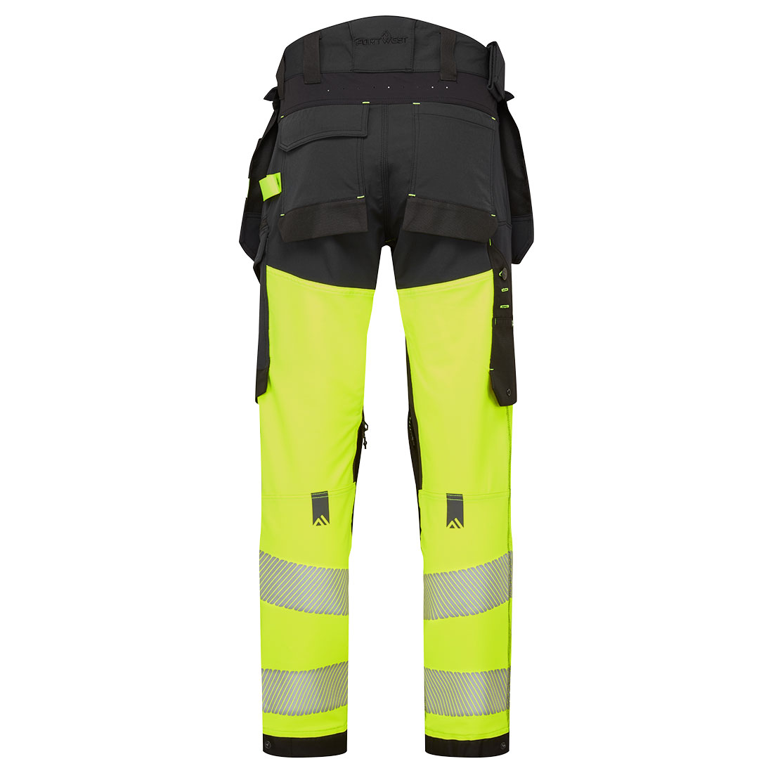 EV4 Hi-Vis Stretch Bundhose mit abnehmbaren Holstertaschen Klasse 1 10