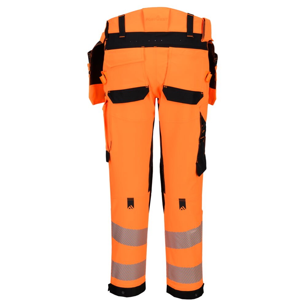EV4 Hi-Vis Stretch Bundhose mit abnehmbaren Holstertaschen Klasse 2 2