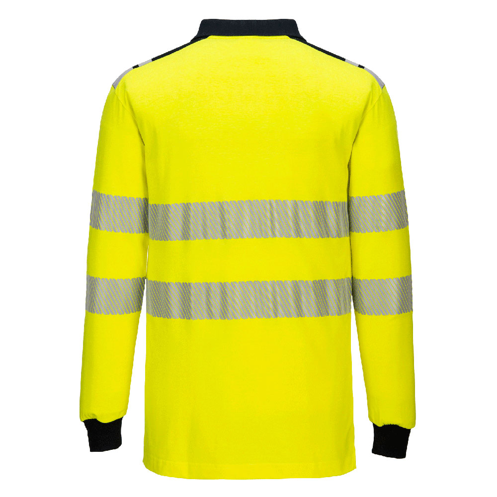 PW3 Modaflame Knit Hi-Vis FR Poloshirt Langarm 4