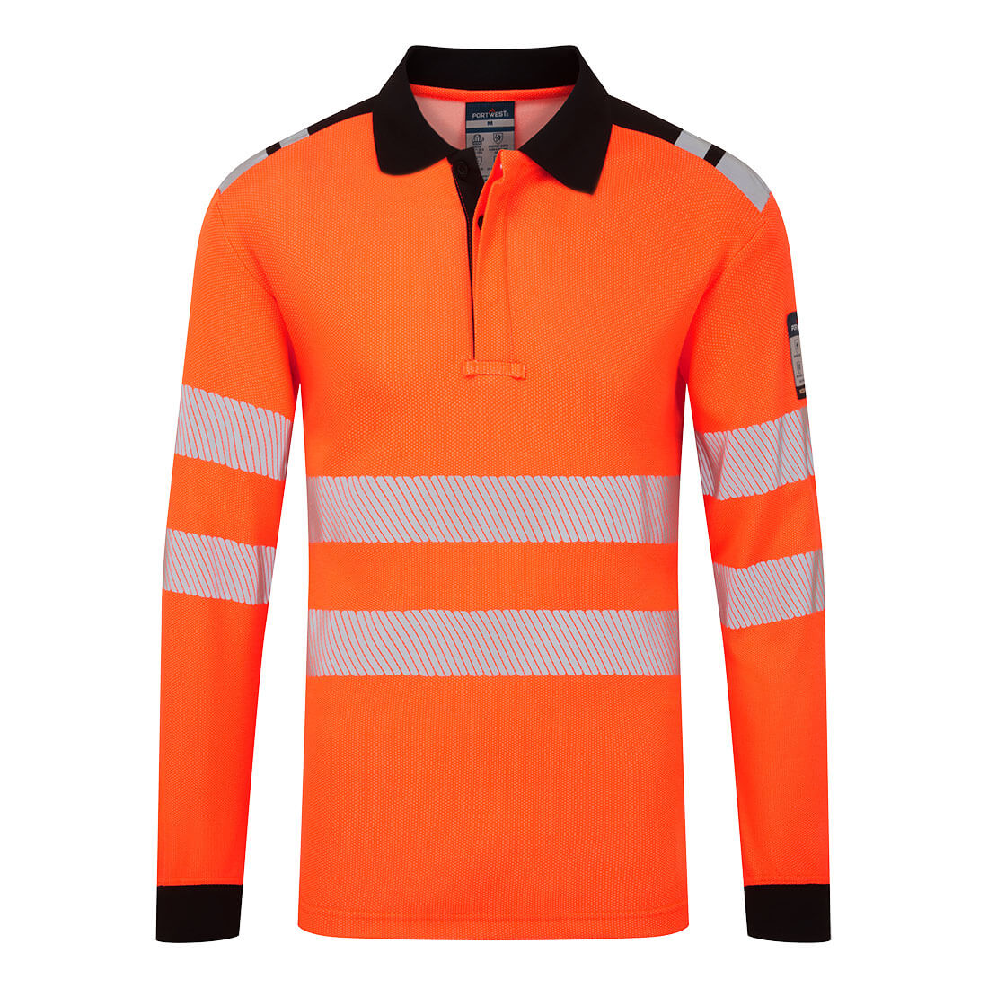 PW3 Modaflame Knit FR Poloshirt Langarm