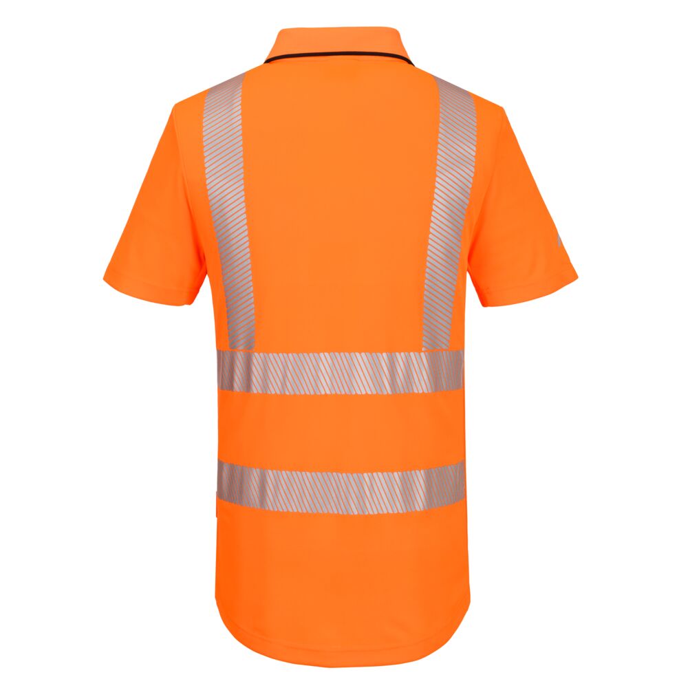 KX3 Sport Hi-Vis Polo Shirt mit Reißverschluss kurzarm 2