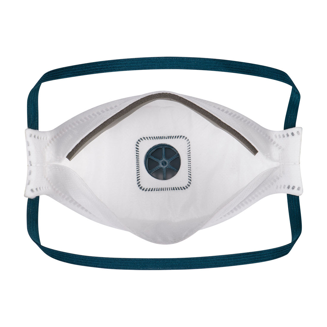 Dreifach gefaltete Dolomit-Atemschutzmaske mit Ventil, FFP2 (10er-Pack) 2