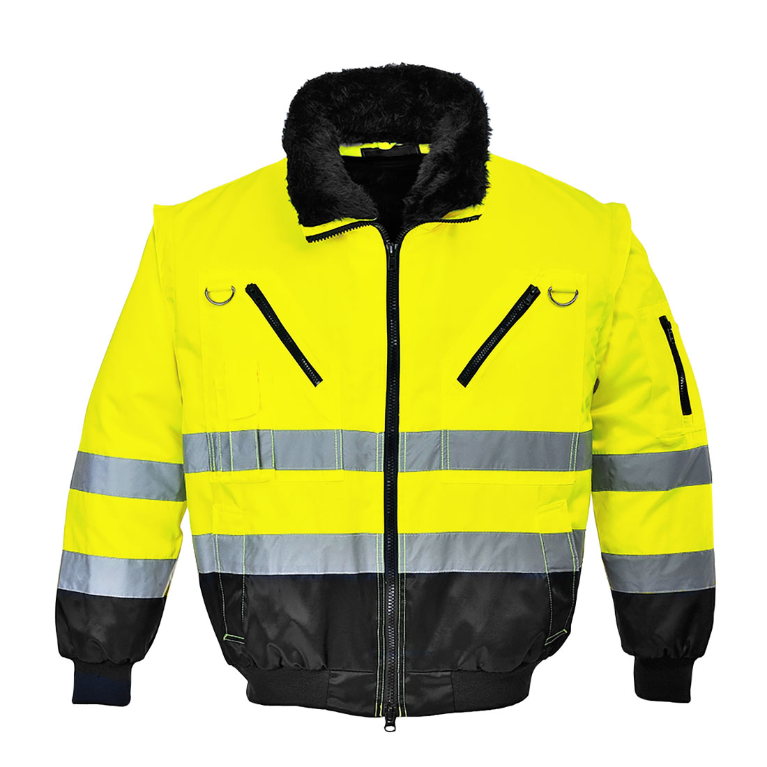 Hi-Vis 3-in-1 Kontrast Pilotjacke 3