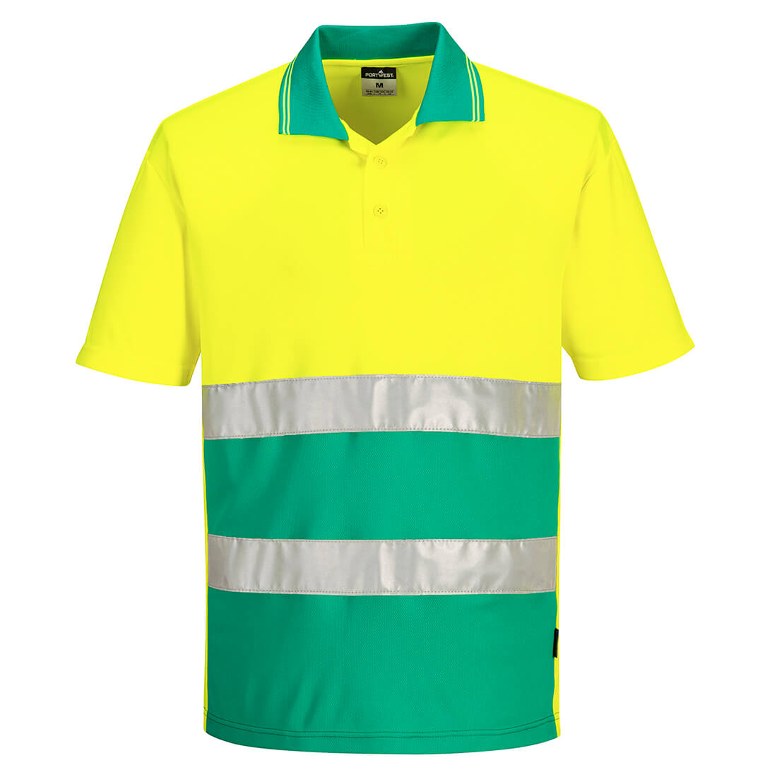 Leichtes Hi-Vis Kontrast-Poloshirt kurzarm 3