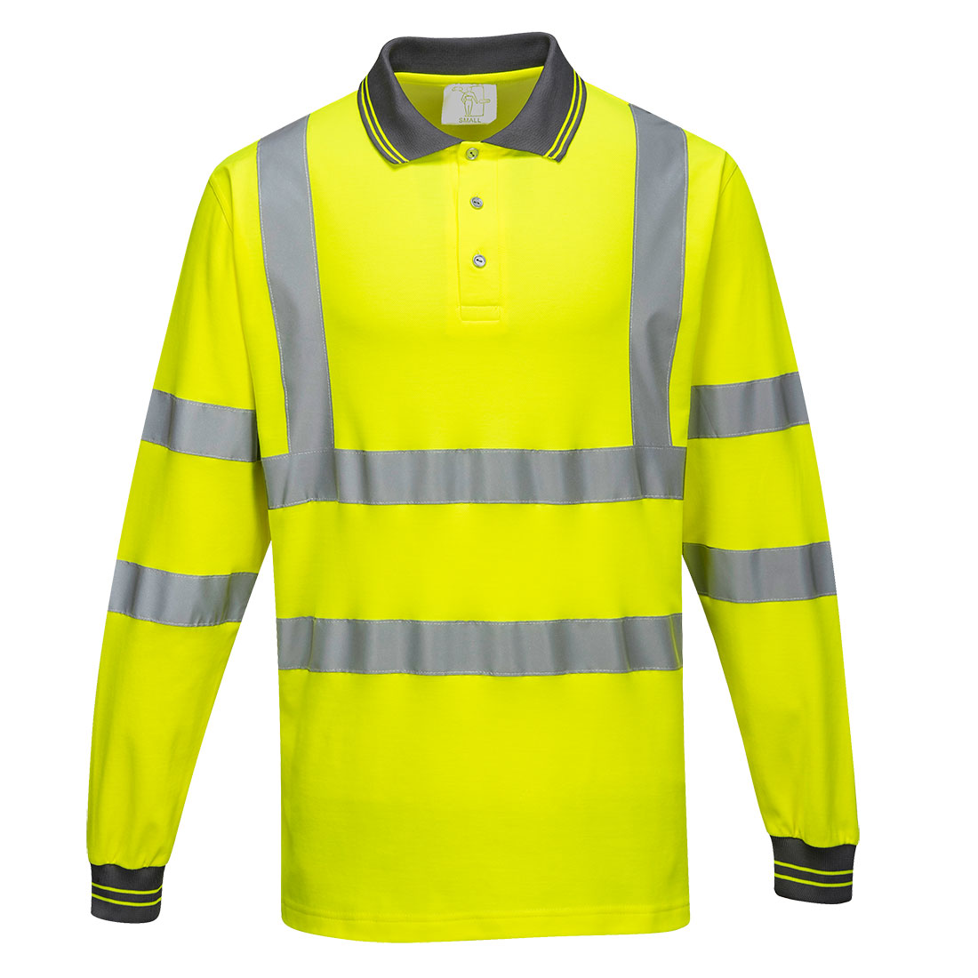 Hi-Vis Cotton Comfort Poloshirt langarm 3